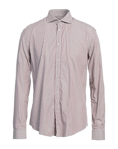 BRIAN DALES Striped shirt Brown 100% Cotton