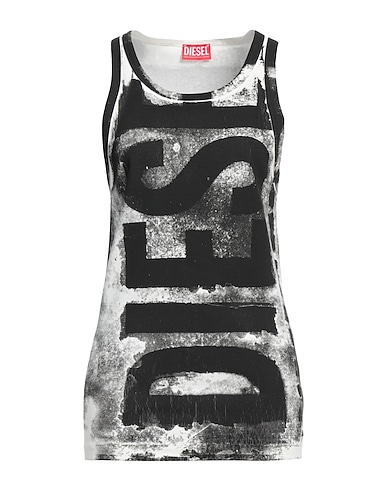 DIESEL タンクトップ ブラック コットン 92% / ポリウレタン 8%