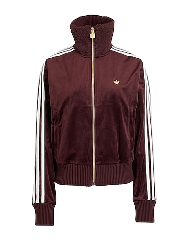ADIDAS ORIGINALS Sweatshirt VELVET TT
 Dark brown 100% Recycled polyester