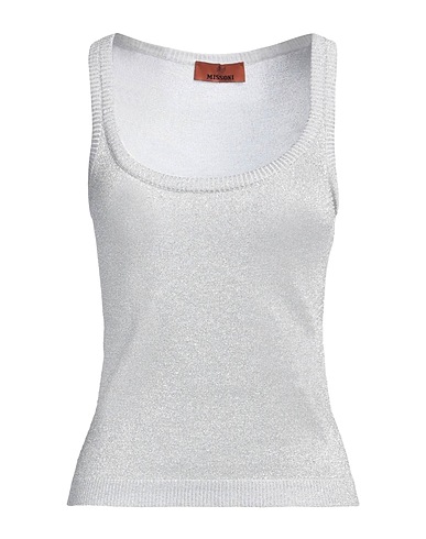 MISSONI Top Hellgrau 70% Viskose, 30% Metallfaser