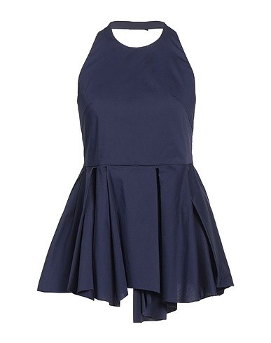 LIVIANA CONTI Top Navy 68% Cotton, 28% Polyamide, 4% Elastane