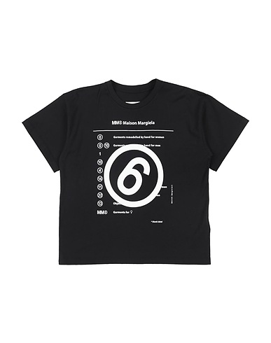 MM6 MAISON MARGIELA Ｔシャツ ブラック コットン 100%