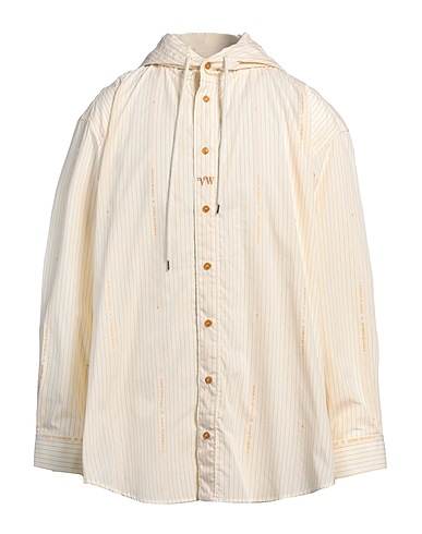 VIVIENNE WESTWOOD Striped shirt Cream 100% Cotton, Viscose, Polyester