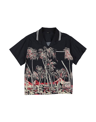 N°21 Patterned shirt Black 100% Cotton