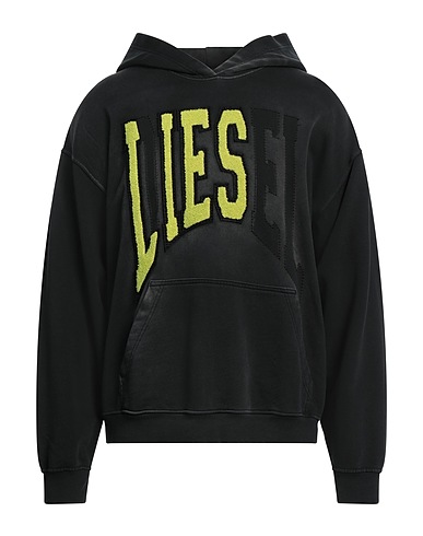 DIESEL Felpa Antracite 100% Cotone, Elastan, Poliestere