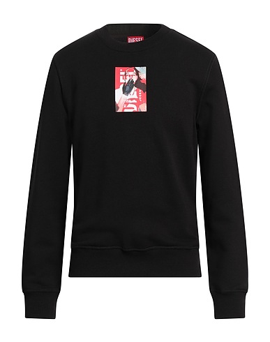 DIESEL Sweatshirt Black 100% Cotton, Elastane