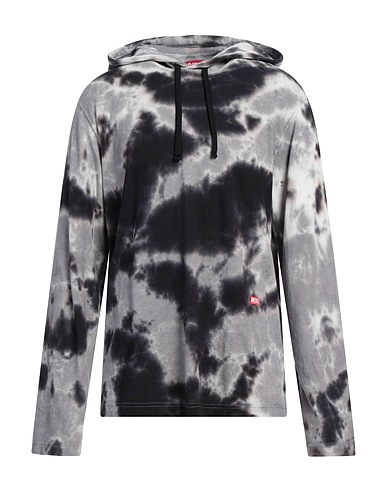 DIESEL Hooded track jacket 100% Cotton