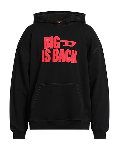 DIESEL Hoodie Schwarz 100% Baumwolle, Elastan