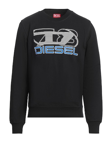 DIESEL Sweatshirt Black 60% Cotton, 40% Polyester, Elastane