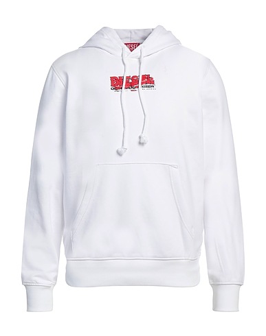 DIESEL Felpa Bianco 60% Cotone, 40% Poliestere, Elastan
