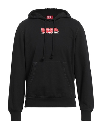 DIESEL Felpa Nero 60% Cotone, 40% Poliestere, Elastan