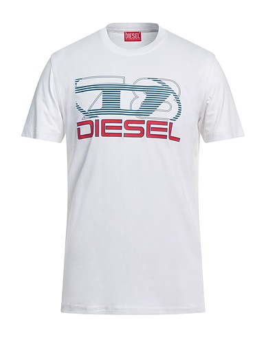 DIESEL T-shirt Bianco 100% Cotone