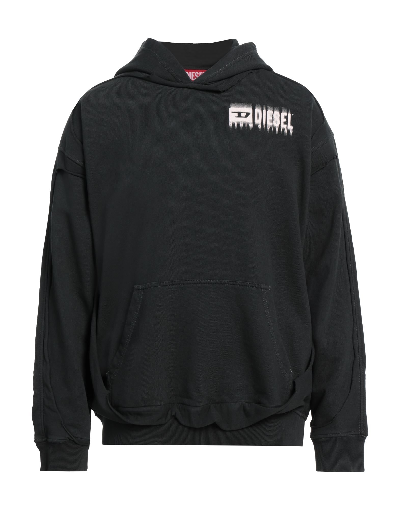 日本完売☆【DIESEL】S-GINN-HOOD-ZIP-L1 フーディー DIESEL S-GINN-HOOD-ZIP-DIV | Black Men's Hooded Sweatshirt