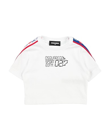 DSQUARED2 T-shirt White 100% Cotton, Polyester, Nylon, Elastane