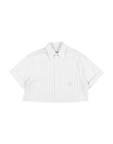 MM6 MAISON MARGIELA Shirts White 96% Cotton, 4% Metallic fiber