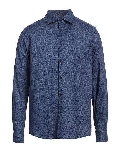PRIMO EMPORIO Hemd mit Muster Taubenblau 100% Baumwolle