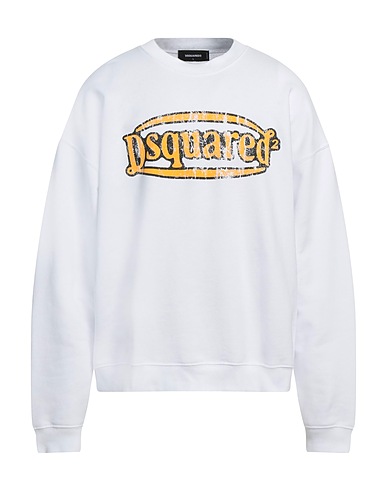 DSQUARED2 Sweatshirt White 100% Cotton, Elastane