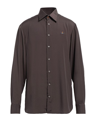 VIVIENNE WESTWOOD Solid color shirt Lead 100% Polyester