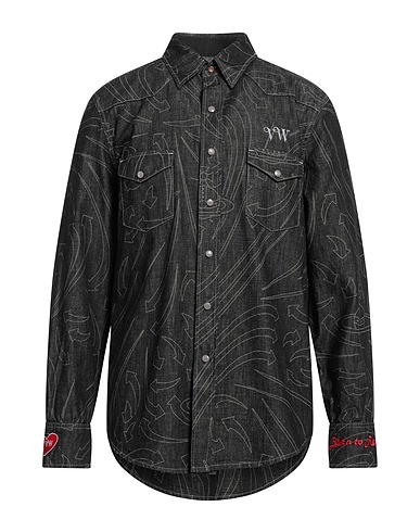 VIVIENNE WESTWOOD Chemise en jean Noir 100% Coton
