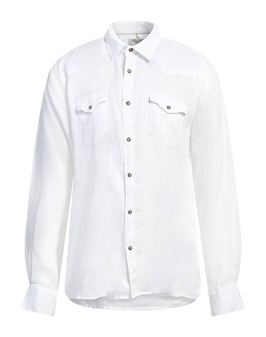 ALLEY DOCKS 963 Linen shirt White 100% Linen