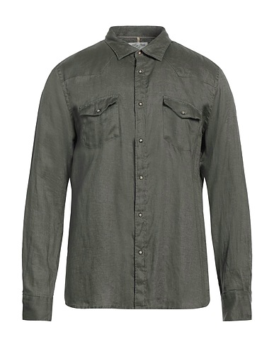 ALLEY DOCKS 963 Linen shirt Military green 100% Linen