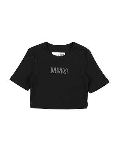 MM6 MAISON MARGIELA T-shirt Black 98% Cotton, 2% Elastane