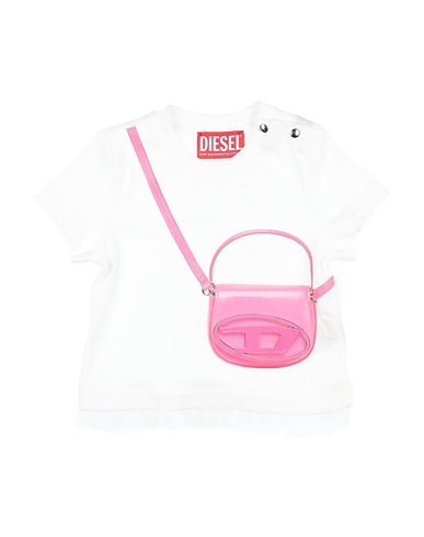 DIESEL T-Shirt Weiß 100% Baumwolle, Polyester