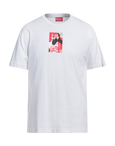 DIESEL T-shirt White 100% Cotton