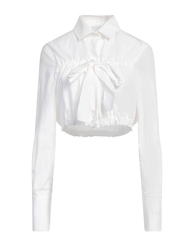 PATOU Solid color shirts & blouses White 100% Cotton