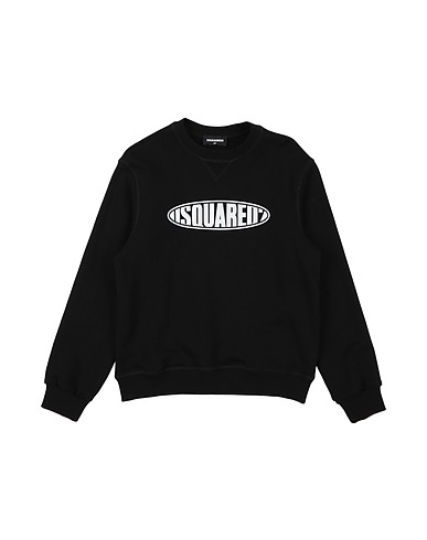 DSQUARED2 Sweatshirt Black 100% Cotton, Elastane