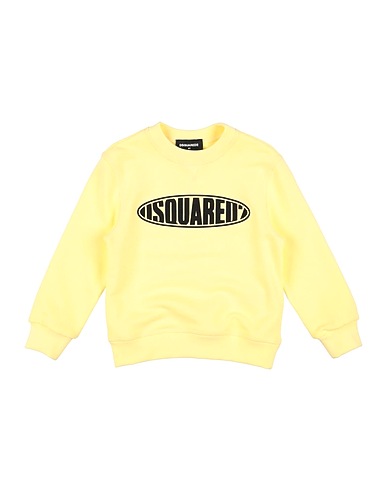 DSQUARED2 Sweatshirt Yellow 100% Cotton, Elastane
