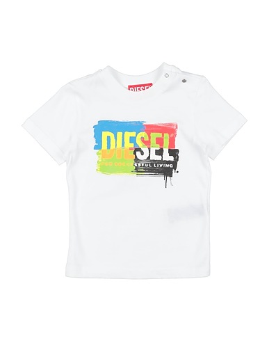 DIESEL T-shirt Bianco 100% Cotone