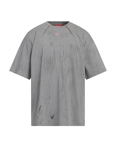 DIESEL T-shirt Grigio 100% Cotone
