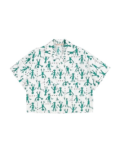 MARNI Shirts VERDE 100% Cotton
