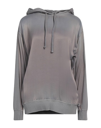DIESEL Hooded track jacket  Grey 100% Viscose, Cotton, Elastane