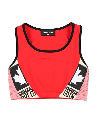 DSQUARED2 Top Red 90% Cotton, 10% Elastane
