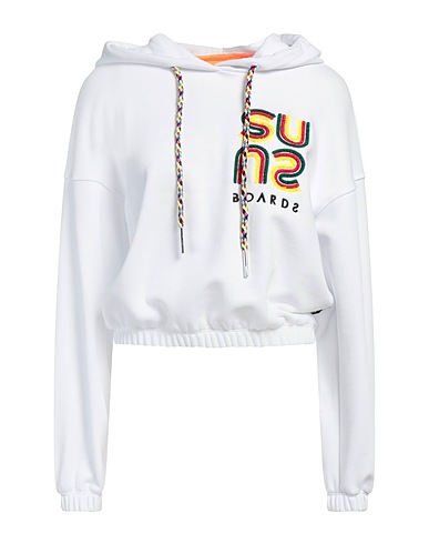 SUNS BOARDS Hooded sweatshirt White 88% Cotton, 12% Polyester