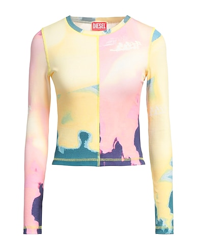 DIESEL T-shirt Giallo 94% Cotone, 6% Elastan
