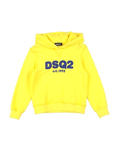 DSQUARED2 Sweatshirt Yellow 100% Cotton, Elastane