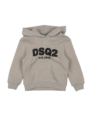 DSQUARED2 Hooded track jacket  Taupe 100% Cotton, Elastane