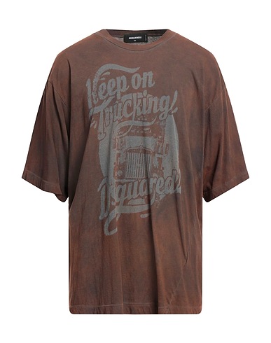 DSQUARED2 T-Shirt Braun 100% Baumwolle