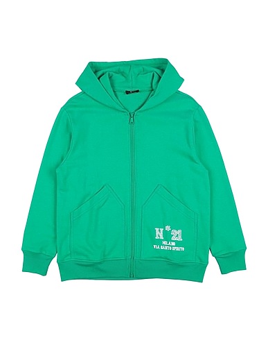 N°21 Felpa Verde 100% Cotone