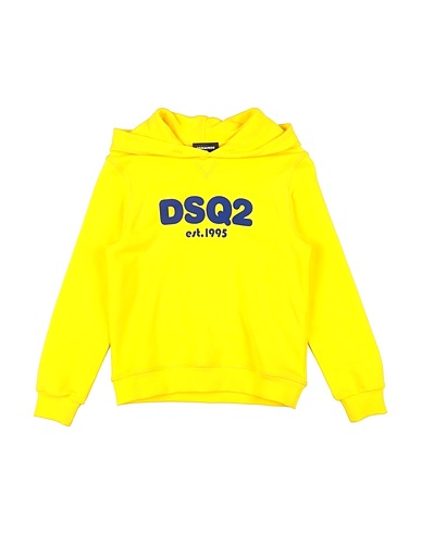 DSQUARED2 Felpa Giallo 100% Cotone, Elastan