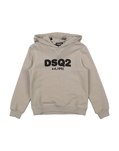 DSQUARED2 Hooded sweatshirt Taupe 100% Cotton, Elastane