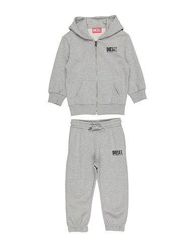 DIESEL Tracksuit Light grey Cotton