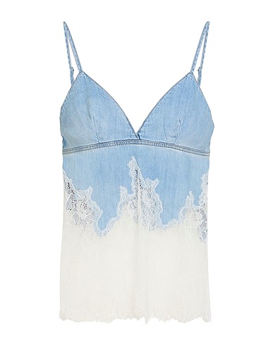 DIESEL Top Hellblau 50% Baumwolle, 40% Lyocell, 10% Modal, Nylon