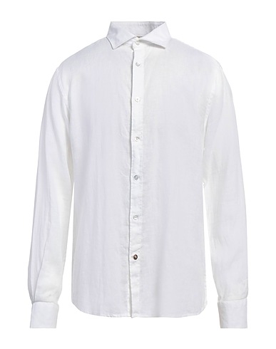 ALLEY DOCKS 963 Linen shirt White 100% Linen
