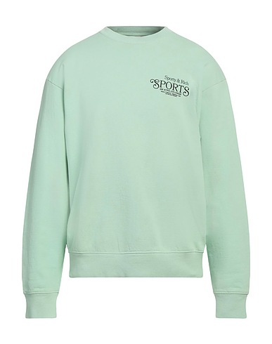 SPORTY & RICH Sweatshirt Light green 100% Cotton