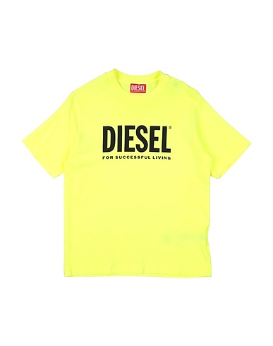 DIESEL T-shirt Yellow 100% Cotton