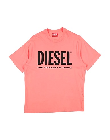 DIESEL T-shirt Coral 100% Cotton